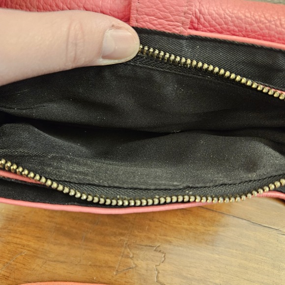 Divina Firenze Genuine Leather Pink CrossBody Shoulder Bag Handbag Made In Italy - Picture 7 of 7